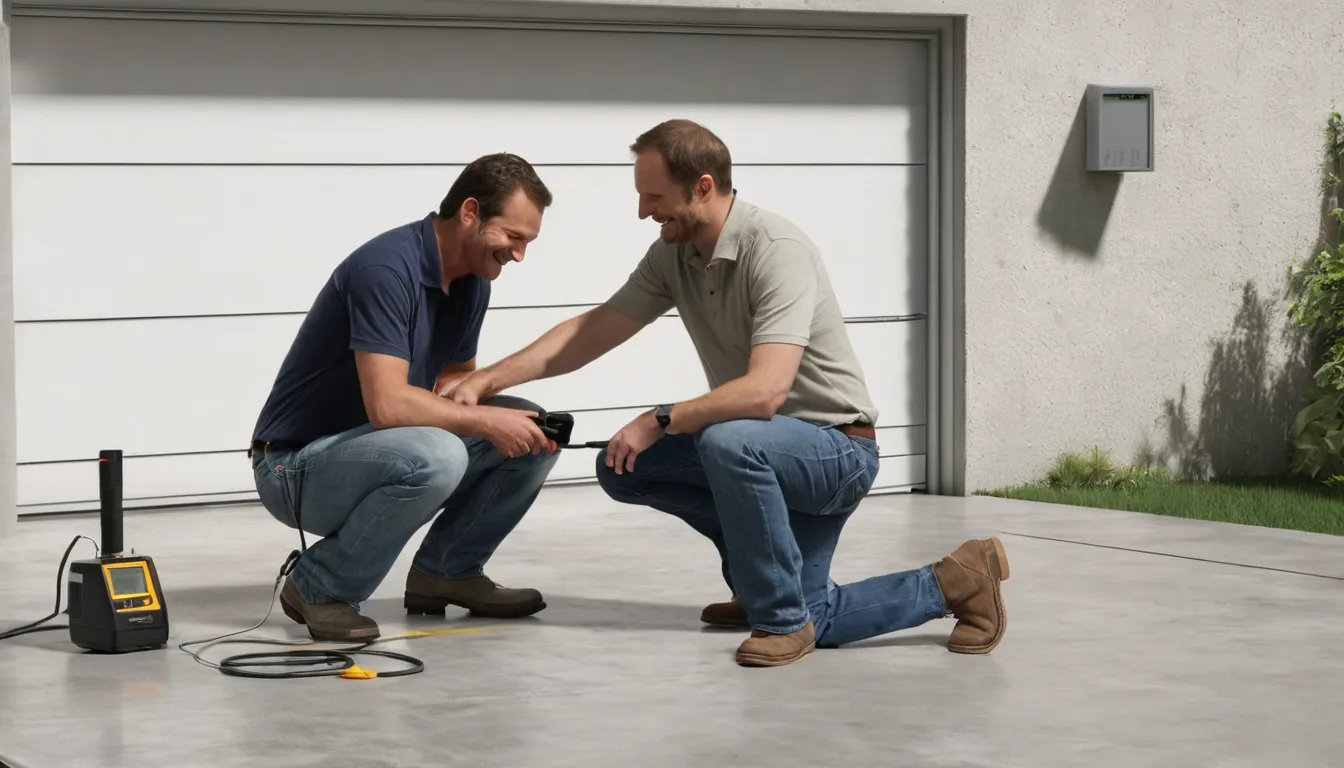 Provider checking a concrete floor in the Boca Raton area